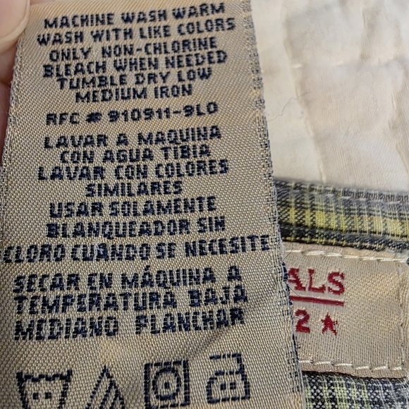 VTG Y2K Faded Glory Patchwork Plaid Mini Skirt Skort Madras Preppy Cotton SZ 10 - Picture 13 of 13